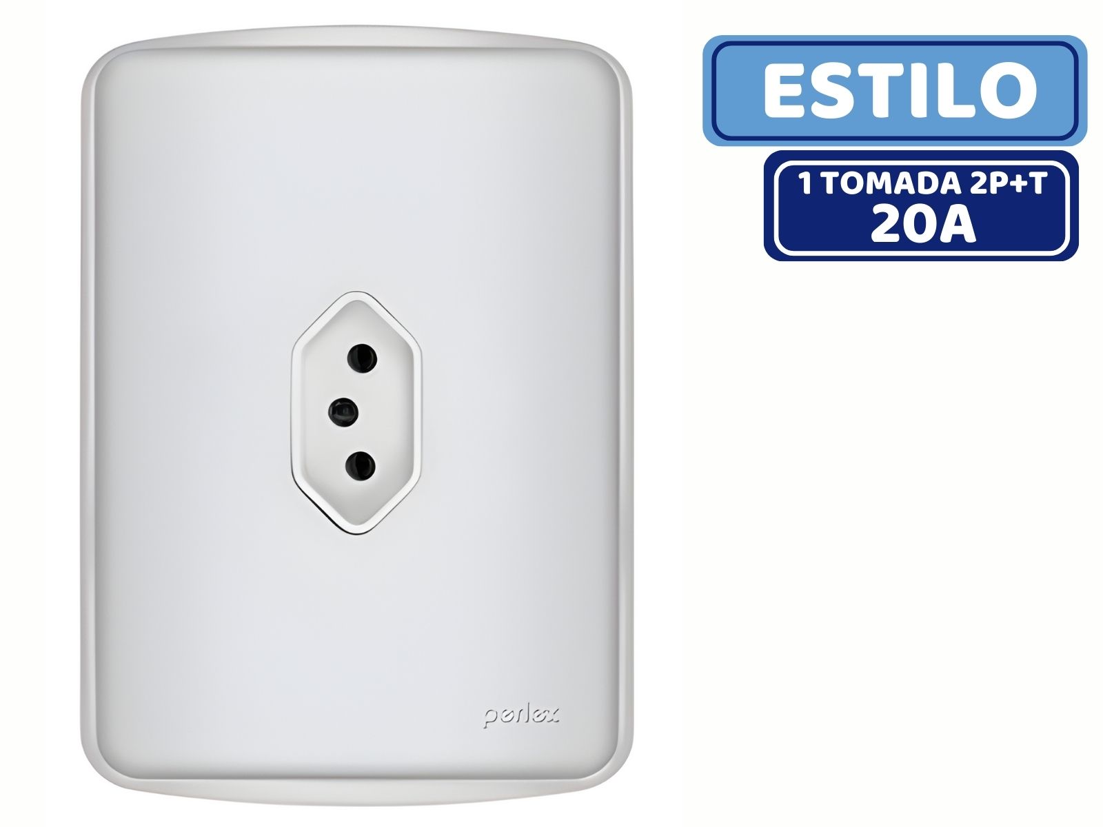 TOMADA ESTILO 2P + T COM P PERLEX 4315