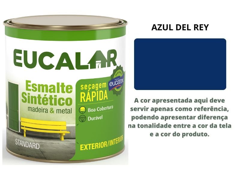 EUCALAR ESMALTE SINTETICO 900ML AZUL DEL REY