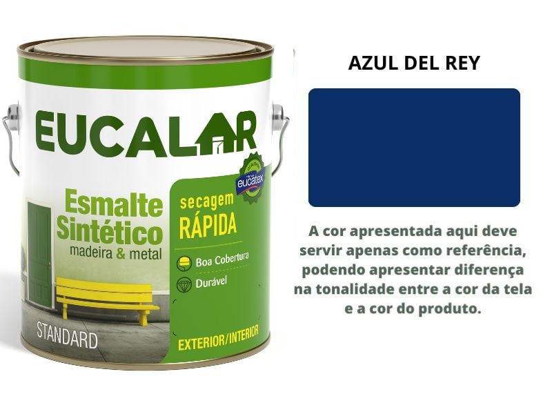 EUCALAR ESMALTE SINTETICO 3,6LT AZUL DEL REY