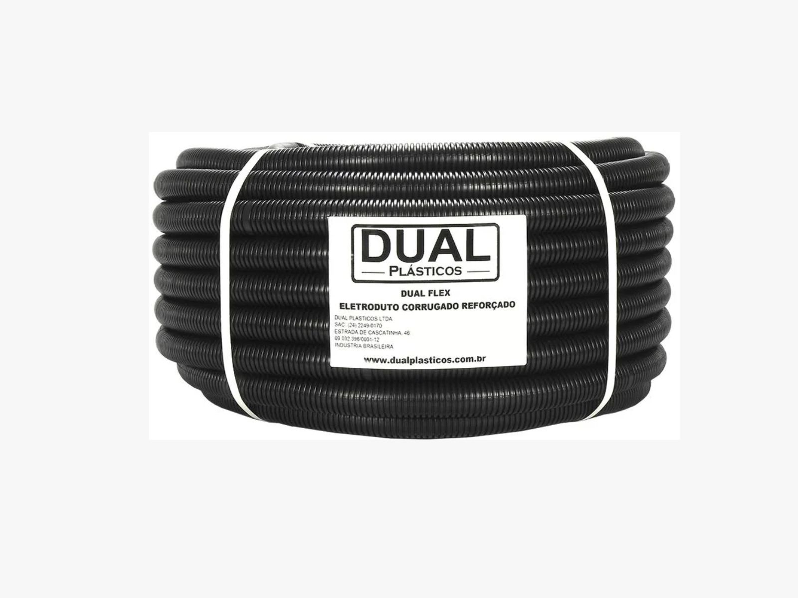 TUBO CORRUGADO DUAL PLAST. 32MM C25M PT