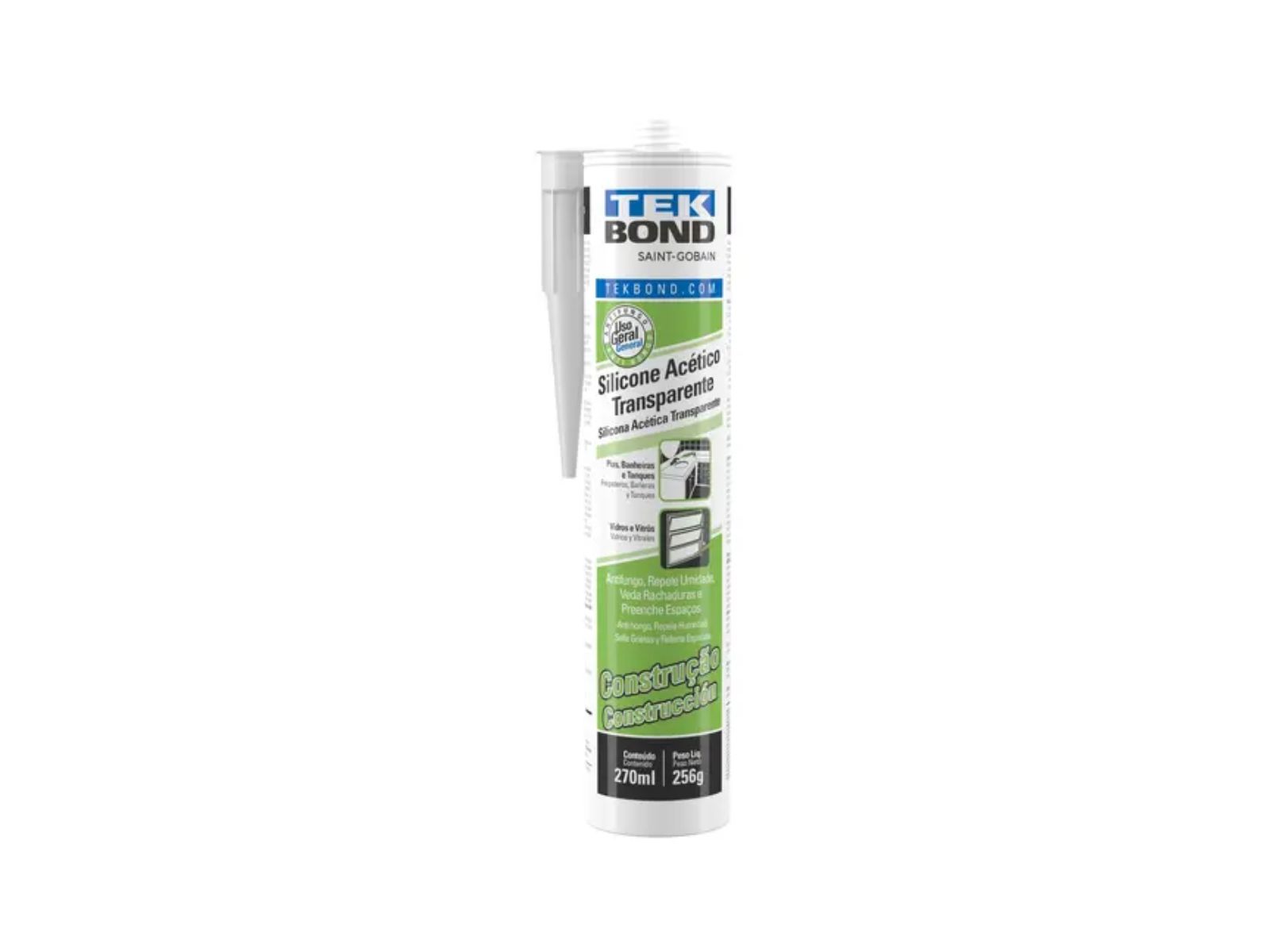 SILICONE TEKBOND ACETICO INCOLOR 256G