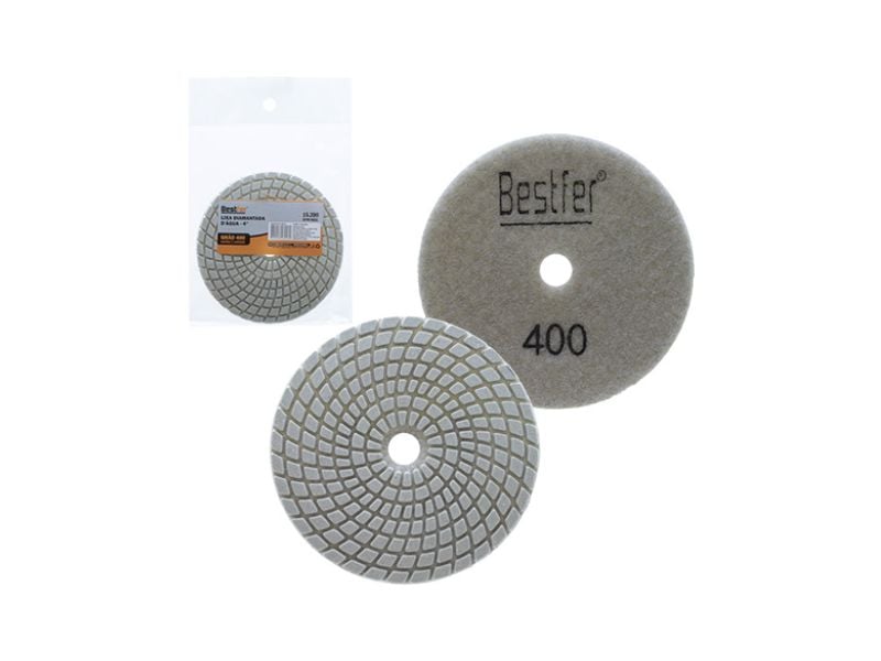 DISCO LIXA DIAMANTADA D'AGUA BESTFER 4” G400