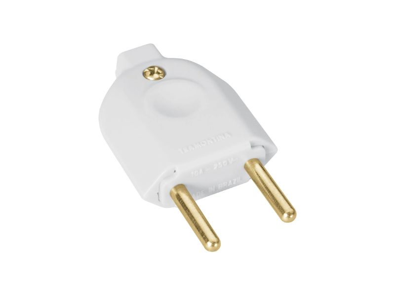 PINO MACHO 2P 10A BRANCO TRAMONTINA 57402202