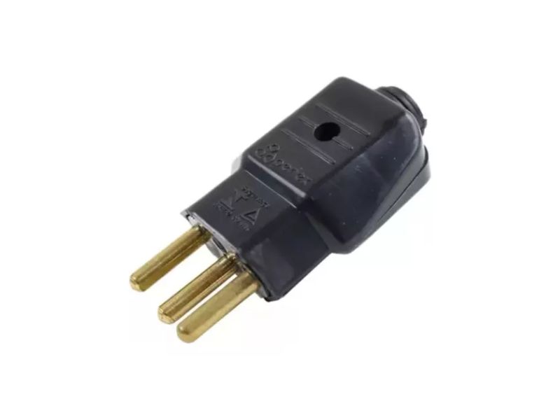 PINO MACHO 2P+T 20A PRETO PERLEX 1038PR