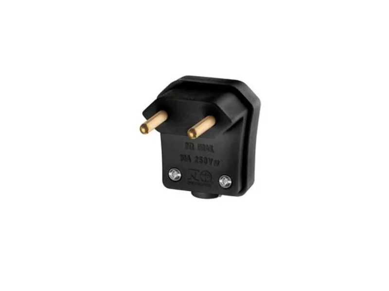 PINO MACHO TRIANGULAR GIGANTE 2P 10A PRETO PERLEX 2054