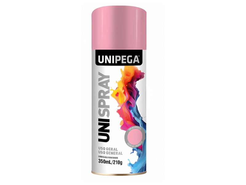 TINTA SPRAY UNIPEGA USO GERAL 350ML ROSA