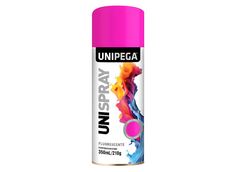 TINTA SPRAY UNIPEGA  LUMINOSA 350ML  PINK