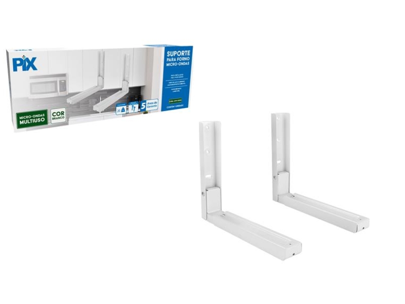 SUPORTE MULTIUSO MICROONDAS BRANCO PIX ATÉ 30KG