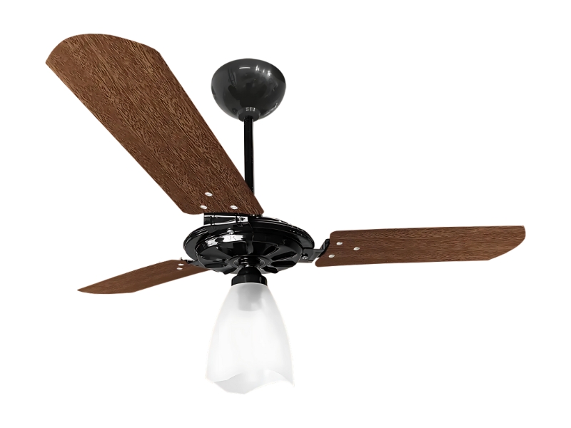 VENTILADOR DE TETO YRIS VENTEX 127V PRETO/MOGNO