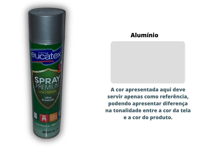TINTA SPRAY EUCATEX MULTIUSO 300ML ALUMINIO