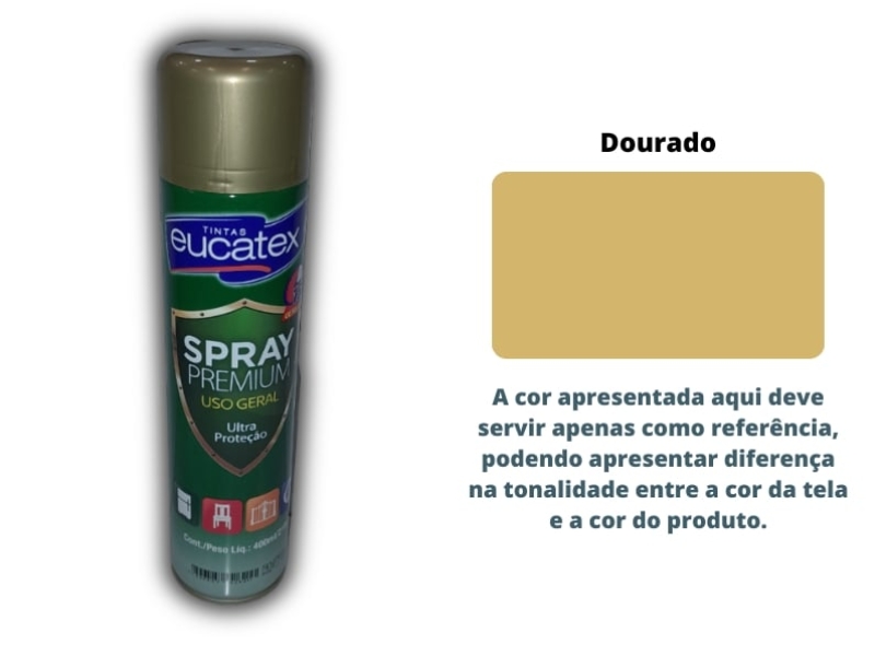 TINTA SPRAY EUCATEX MULTIUSO 300ML DOURADO