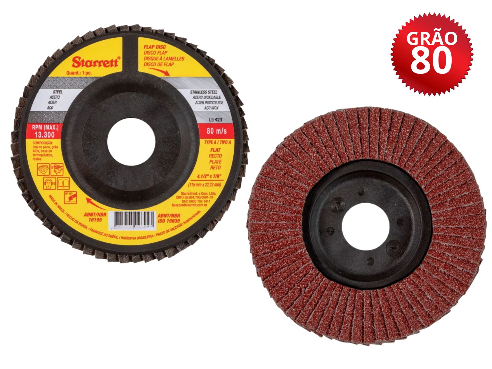 DISCO FLAP STARRET 4.1/2” G80