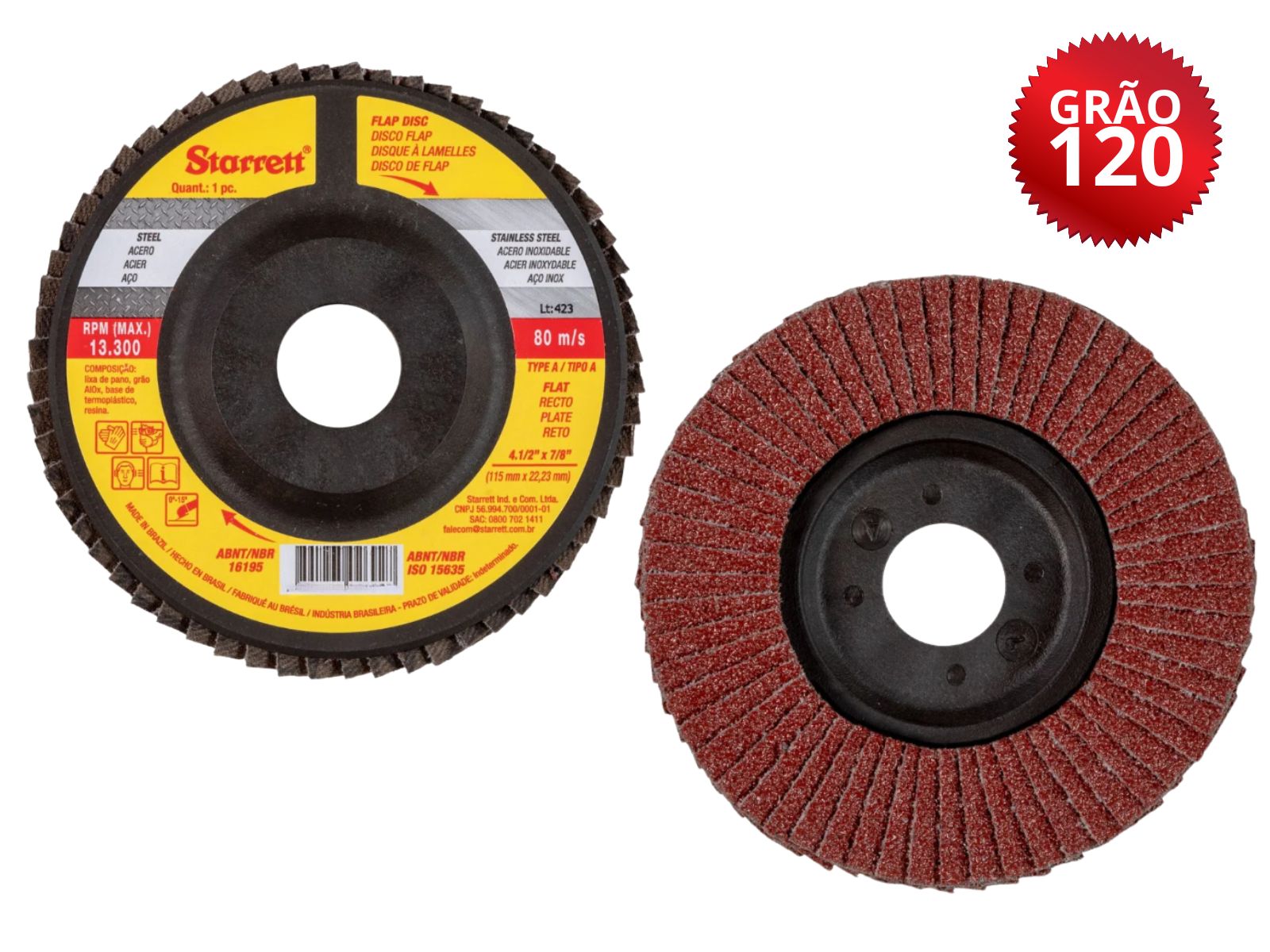 DISCO FLAP STARRET 4.1/2” G120