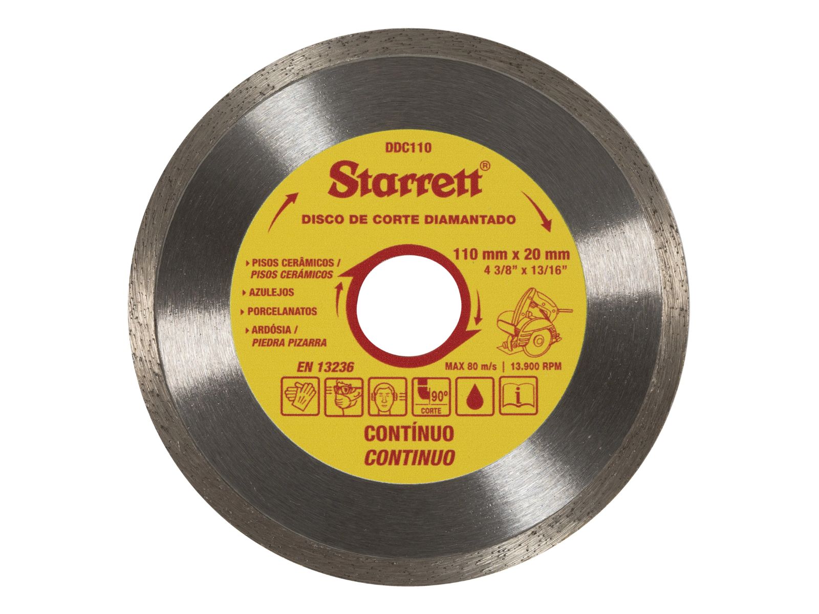 DISCO DIAMANT. STARRET CONTINUO 110X20MM