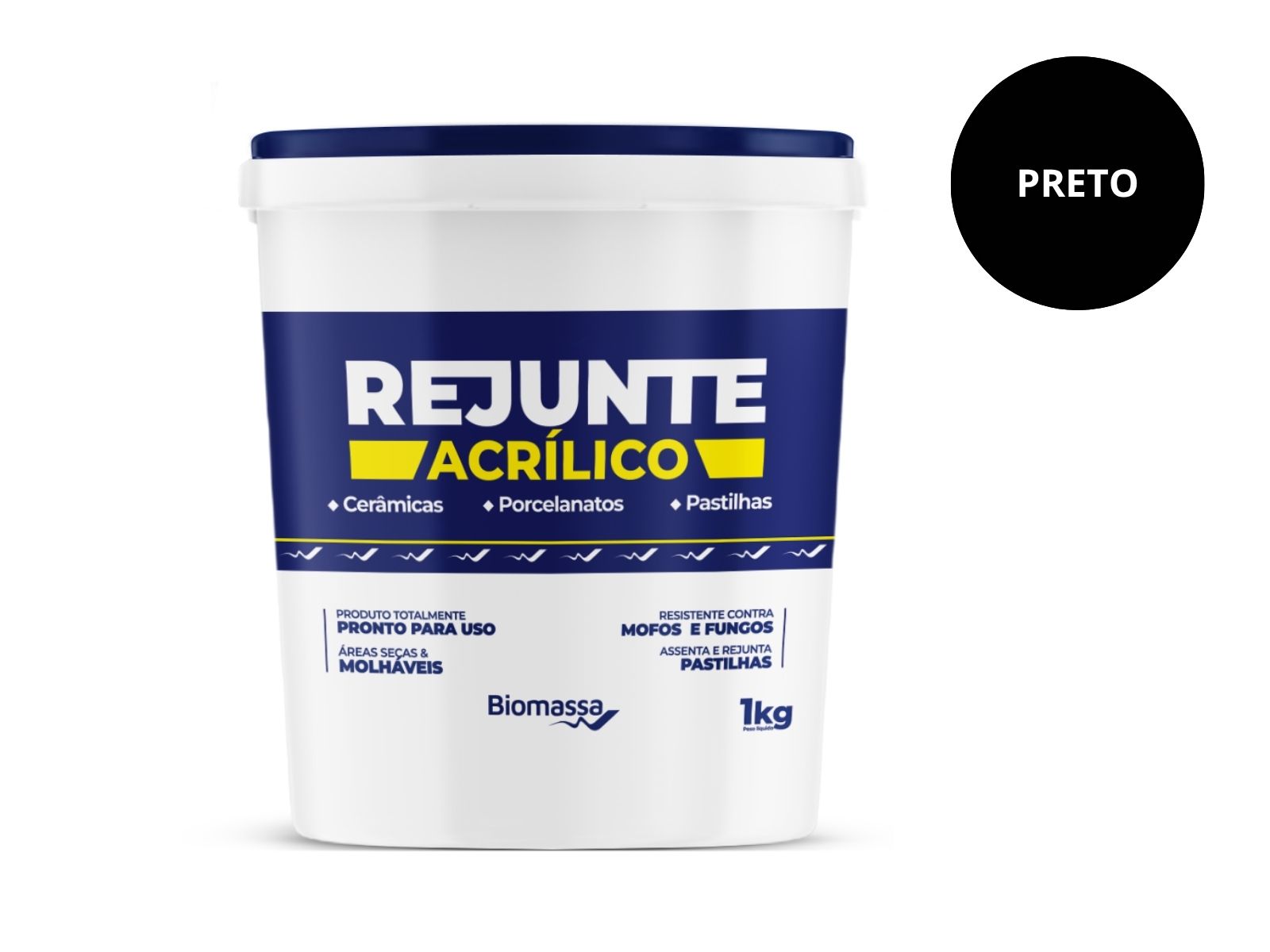 REJUNTE ACRIL. BIOMASSA CINZA 1KG