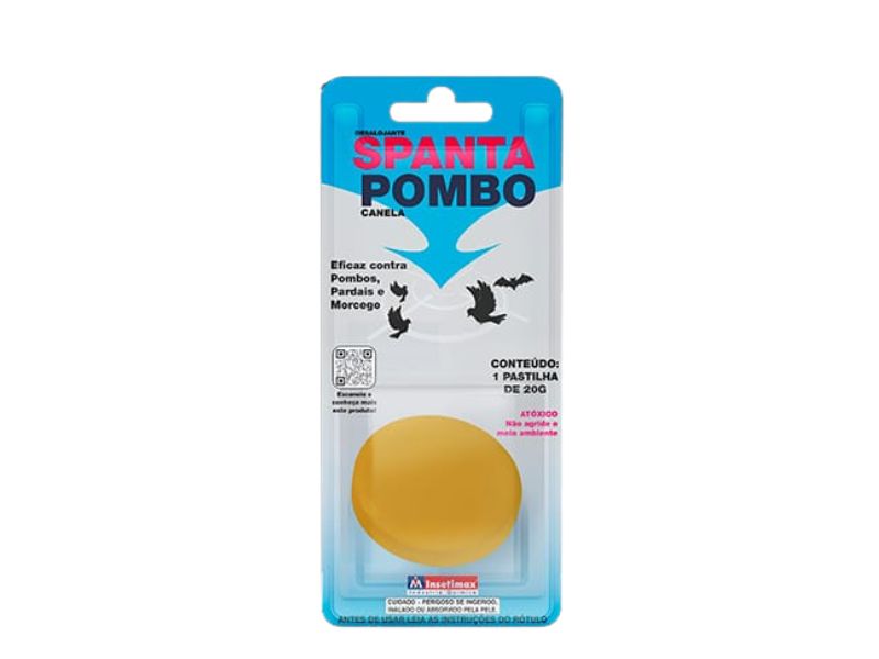 ESPANTA POMBO CANELA INSETIMAX BARRA/PASTILHA 25G