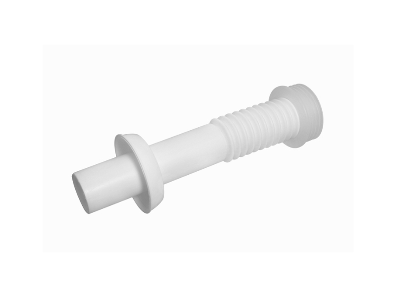 TUBO DE LIGACAO AJUSTÁVEL  UNIVERSAL PVC ASTRA 25CM BRANCO COM SPUD CLA1