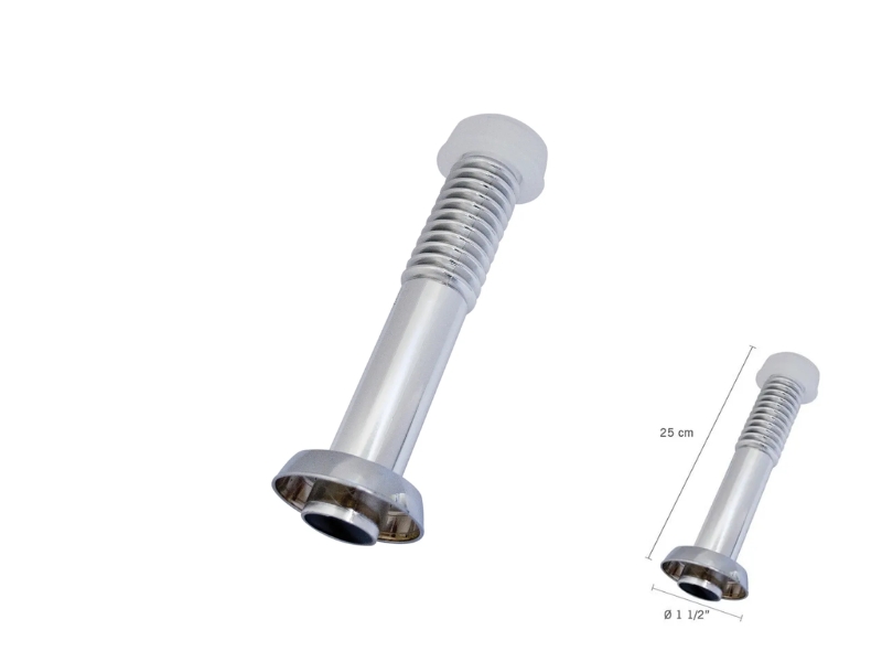 TUBO DE LIGACAO AJUSTÁVEL  UNIVERSAL PVC ASTRA 25CM BRANCO COM SPUD CLA1