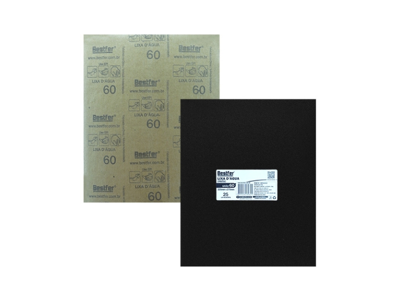LIXA DAGUA  GRÃO 60  C/25 BESTFER