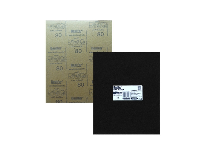LIXA DAGUA  GRÃO 80  C/25 BESTFER