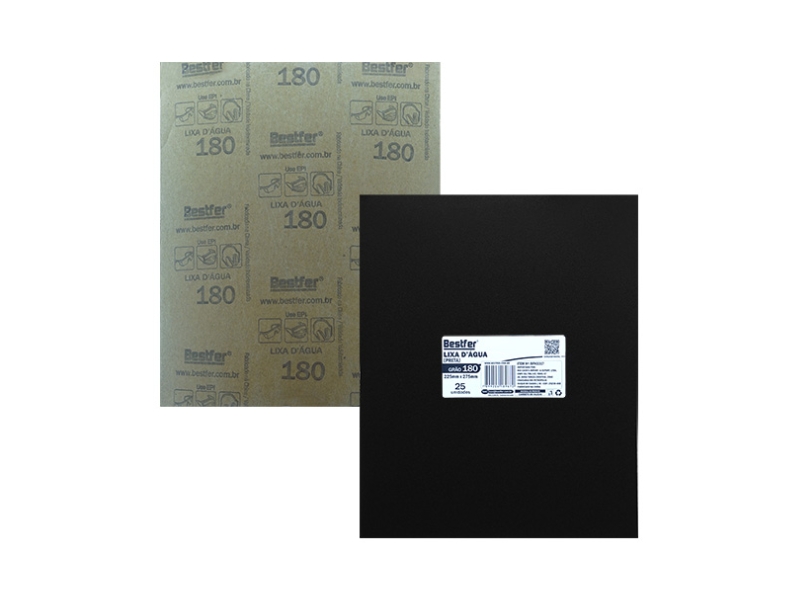 LIXA DAGUA  GRÃO 180  C/25 BESTFER