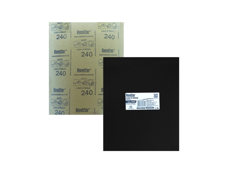 LIXA DAGUA  GRÃO 240  C/25 BESTFER