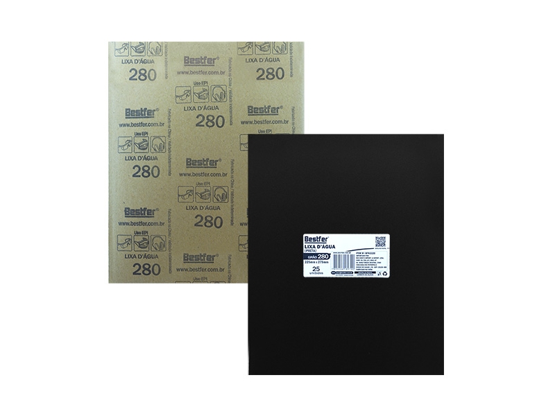 LIXA DAGUA  GRÃO 280  C/25 BESTFER