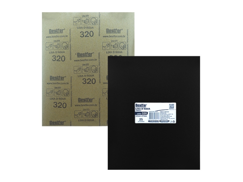 LIXA DAGUA  GRÃO 320  C/25 BESTFER
