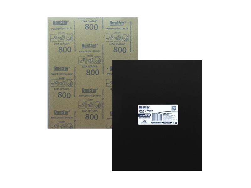 LIXA DAGUA  GRÃO 800  C/25 BESTFER
