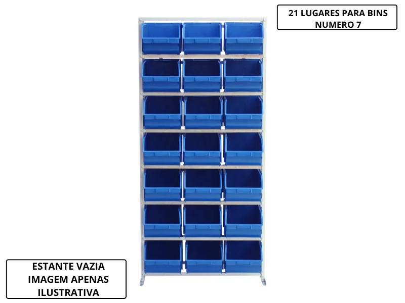 ESTANTE P/BINS VAZIA 21/7