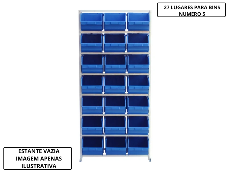 ESTANTE P/BINS VAZIA 27/5