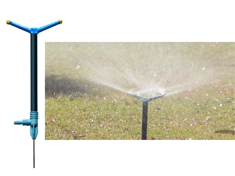 IRRIGADOR PVC 6 FUROS C/HASTE ARAUJO 25CM