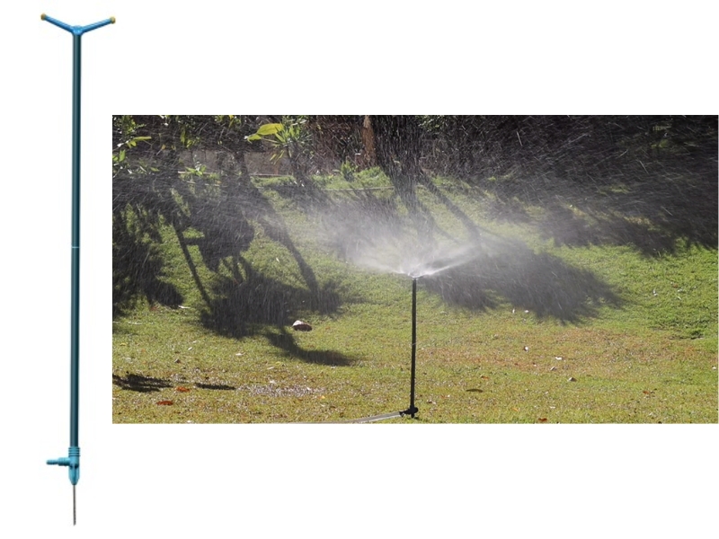 IRRIGADOR PVC 6 FUROS C/HASTE ARAUJO 100CM