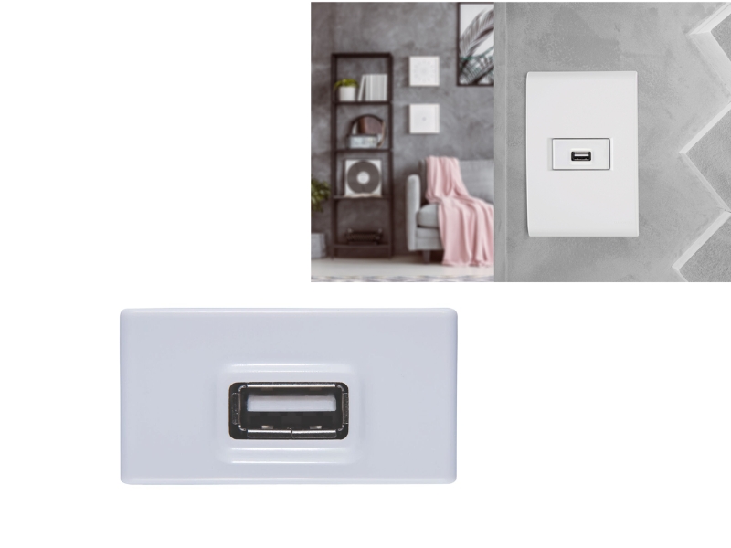 MODULO USB 1A  BRANCO TRAMONTINA 57115019