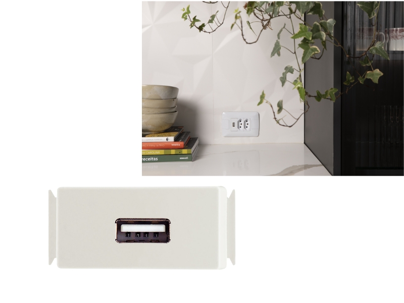 MODULO USB 1A  ARIA BRANCA TRAMONTINA 57217019