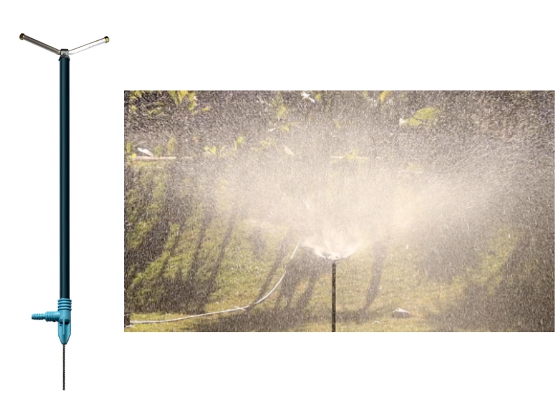 IRRIGADOR METAL 8 FUROS C/HASTE ARAUJO 50CM