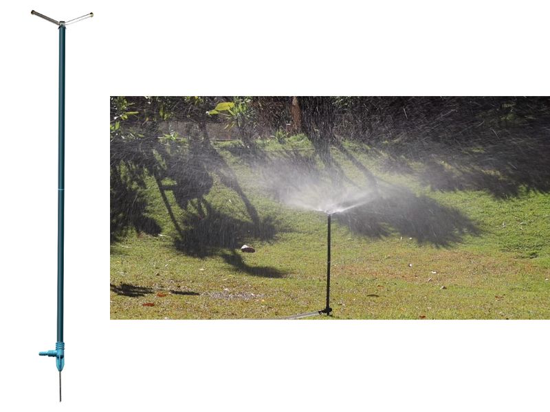 IRRIGADOR METAL 8 FUROS C/HASTE ARAUJO 100CM