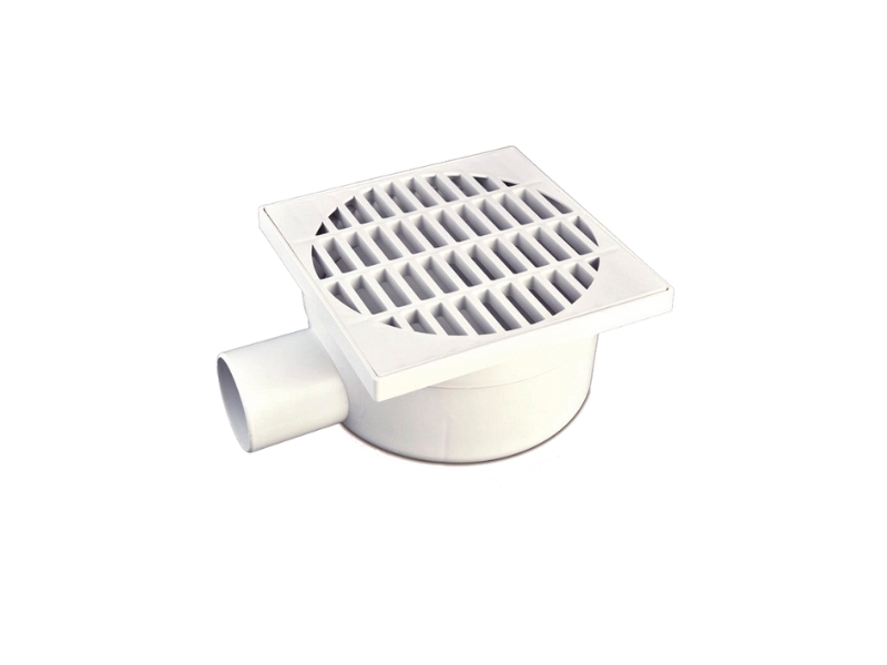 RALO SIFONADO ODEM QUADRADO CINZA 15CM X 15CM X 7CM