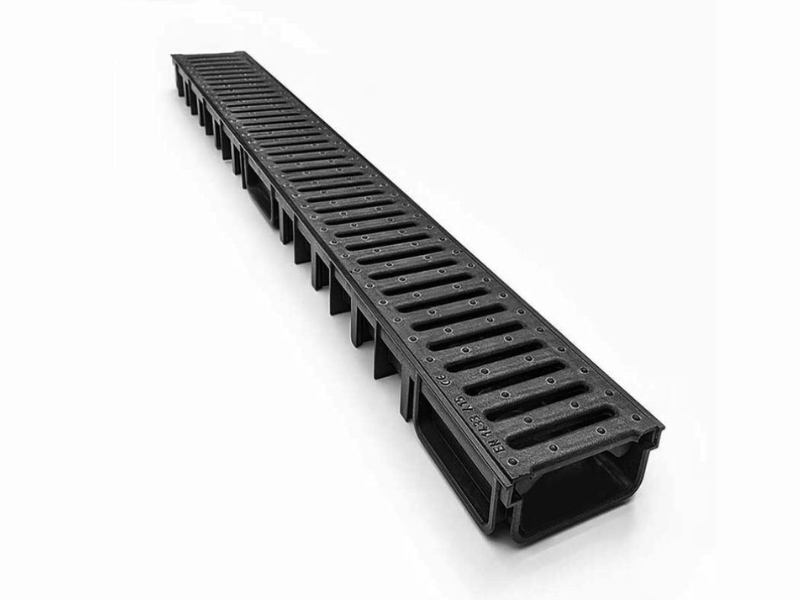 CANAL GRELHA PVC 11CMX 100CM ODEM PRETO