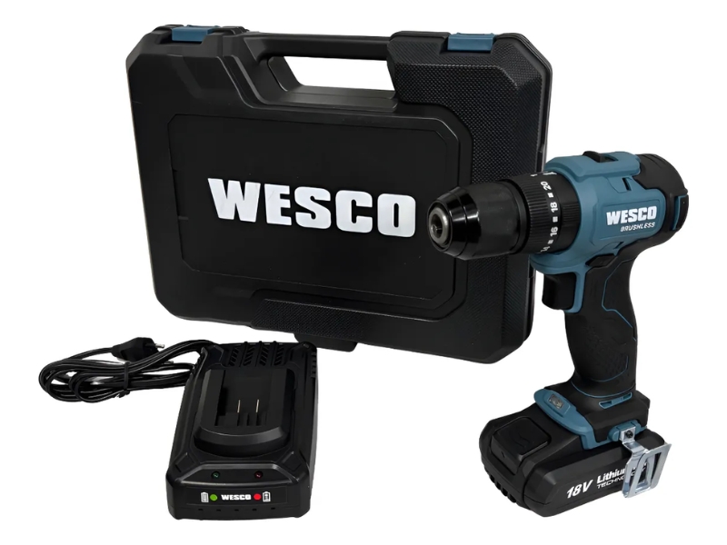 PARAF/FURAD. WESCO COM MALETA COM IMPACTO 18V WS2425K