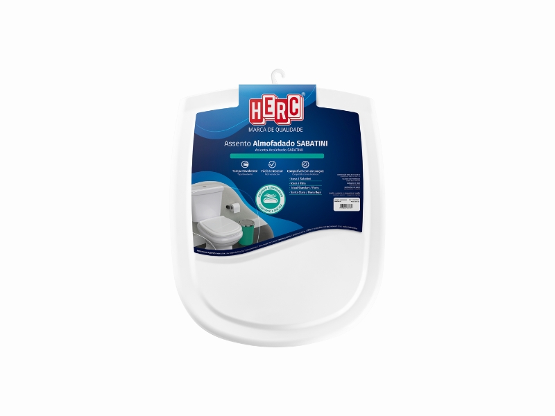 ASSENTO SANITÁRIO HERC ALMOFADADO SABATINI BRANCO 566