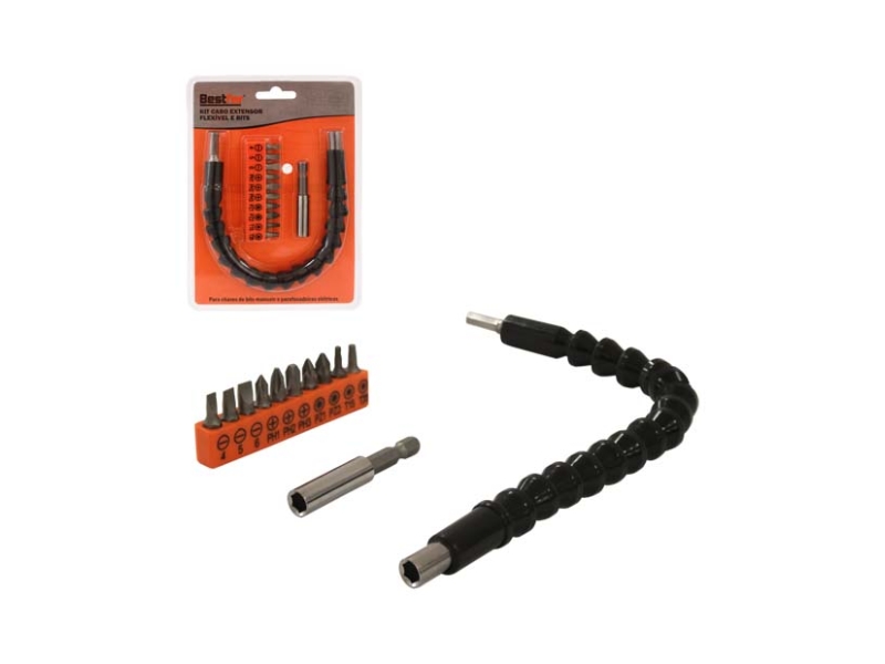 KIT EIXO EXTENSOR FLEXÍVEL BESTFER UNIVERSAL P/PARAFUSADEIRA BFH2774