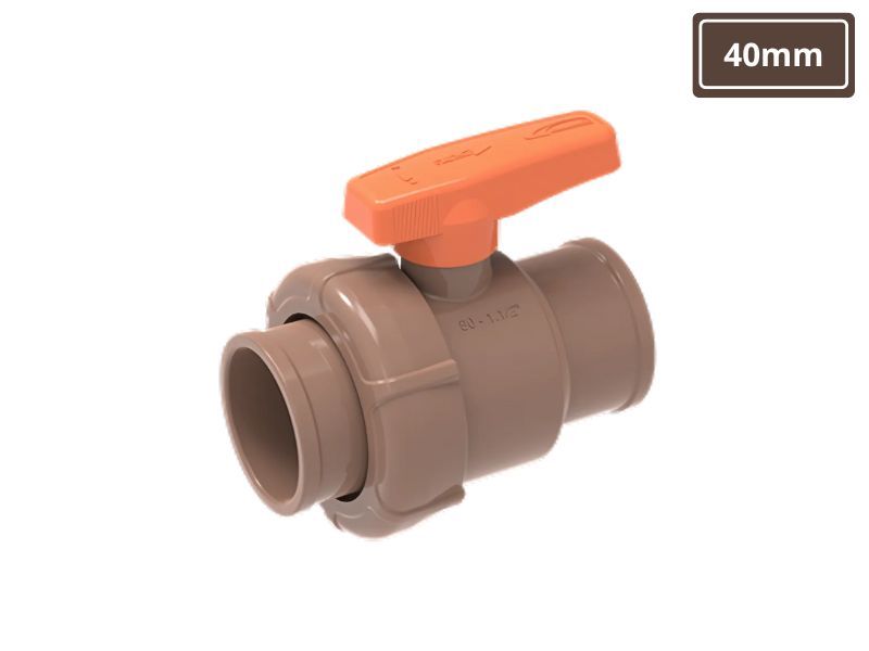 REGISTRO ESFERA AMANCO SOLDAVEL COM UNIAO 40MM