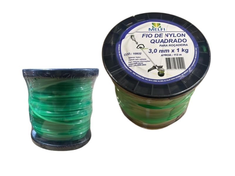 FIO DE NYLON QUADRADO 3,0 MM 1KG MELFI