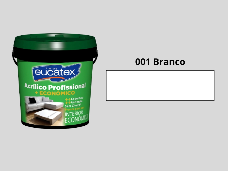 EUCATEX ACRILICO PROFISSIONAL ECONOMICO 3,6 BRANCO