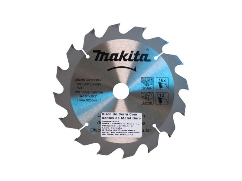 DISCO DE SERRA MAKITA 6.1/2 X 16D X F20 D-51306