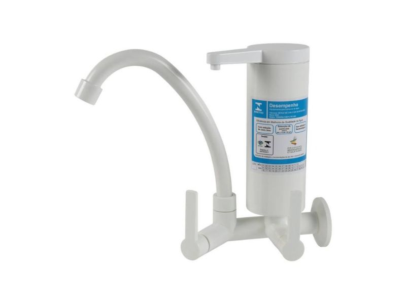 TORNEIRA GIRATORIA COM FILTRO ABS PAREDE HIGO BRANCA 1/4V C75 2270