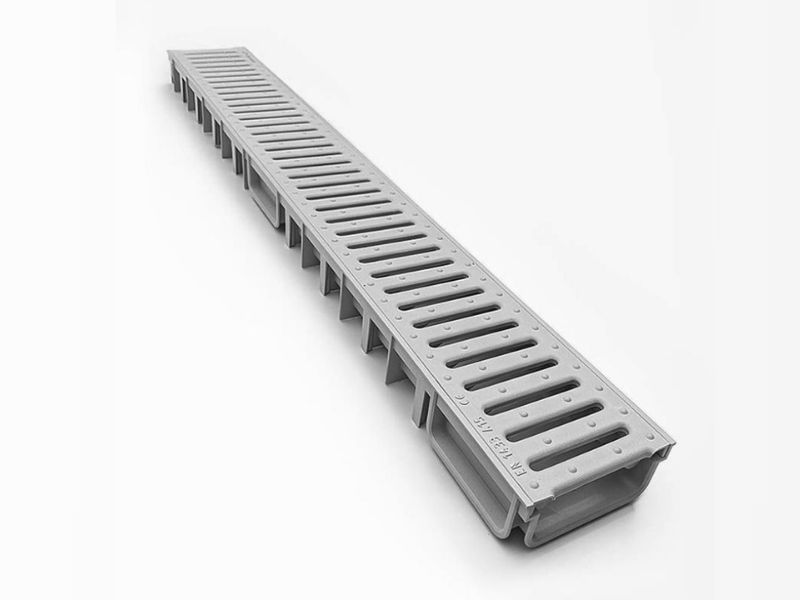 CANAL GRELHA PVC 11CMX 100CM ODEM CINZA