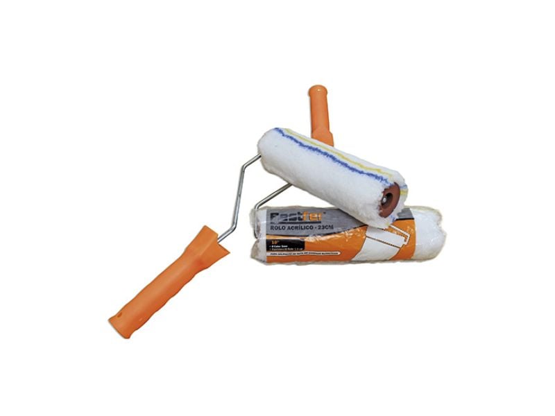 ROLO LÃ SINTÉTICA BESTFER 21,5CM COM SUPORTE