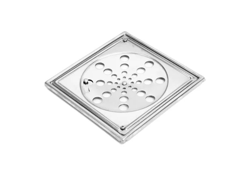 GRELHA METROX QUADRADA METAL COM CAIXA 15CM